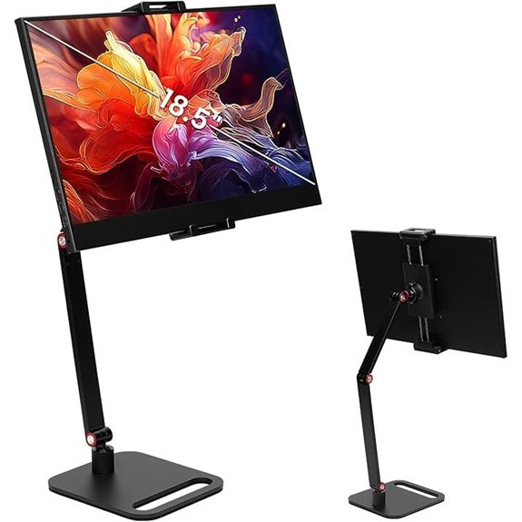 Portable iPad & Monitor Stand with Heavier Base