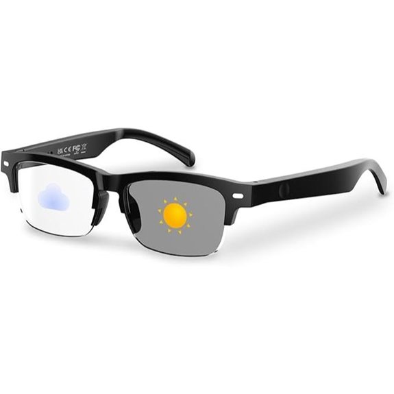 Smart Audio Polarized Sunglasses with Open-Ear Sound