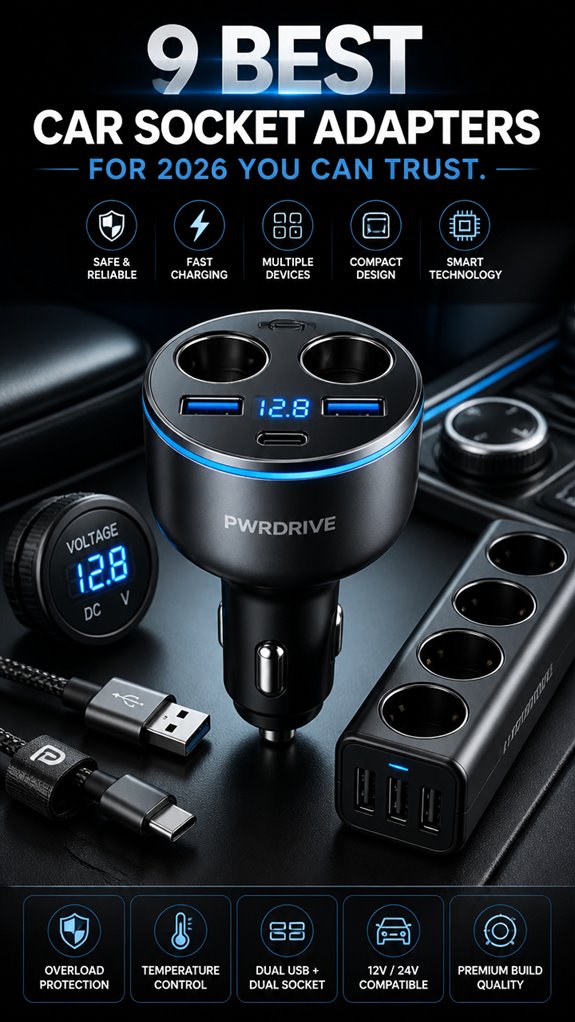 top car socket adapters