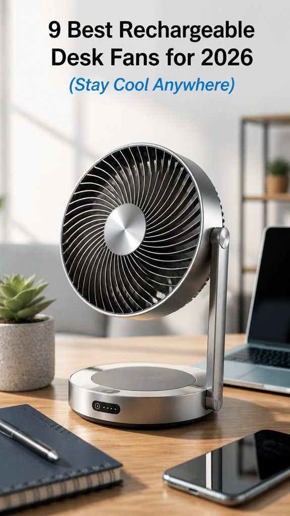 top rechargeable desk fans
