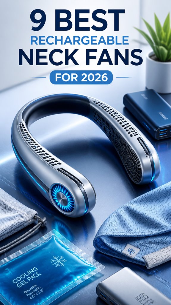 top rechargeable neck fans