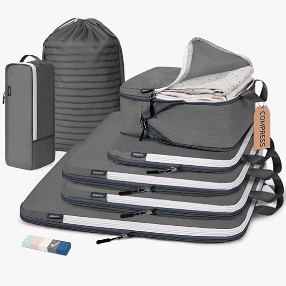 CherryNow Compression Packing Cubes Set for Travel