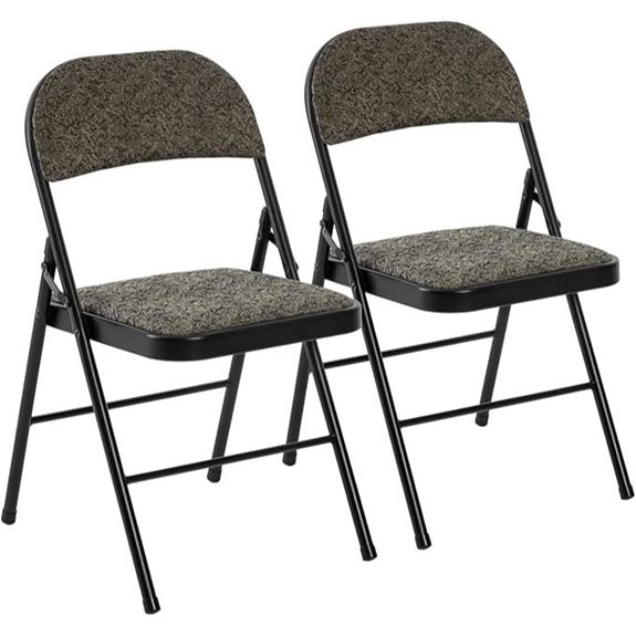 DUMOS 2-Pack Folding Chairs with Cushions