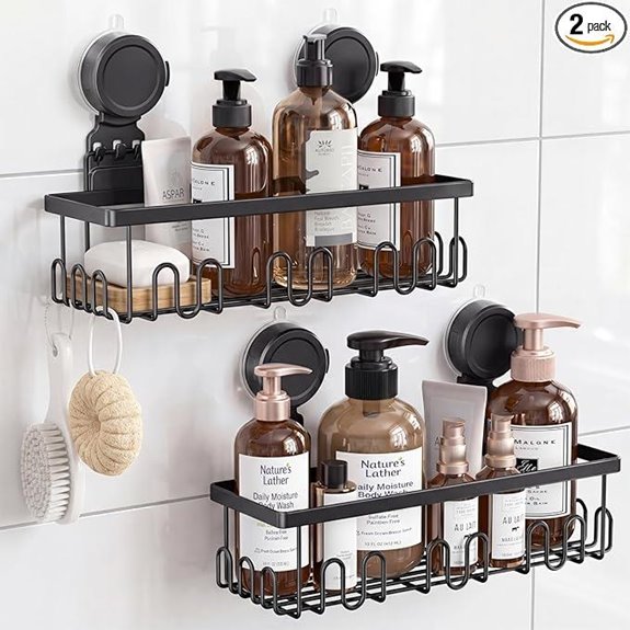 JOTPE Suction Cup Shower Caddy (2-Pack)
