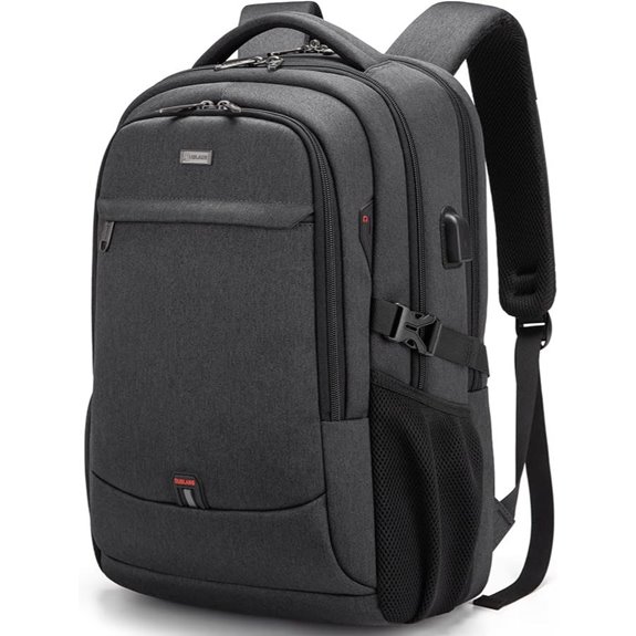 DUSLANG 17-Inch Water-Resistant Laptop Backpack with USB
