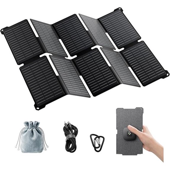 35W Waterproof Foldable Solar Charger with USB Ports