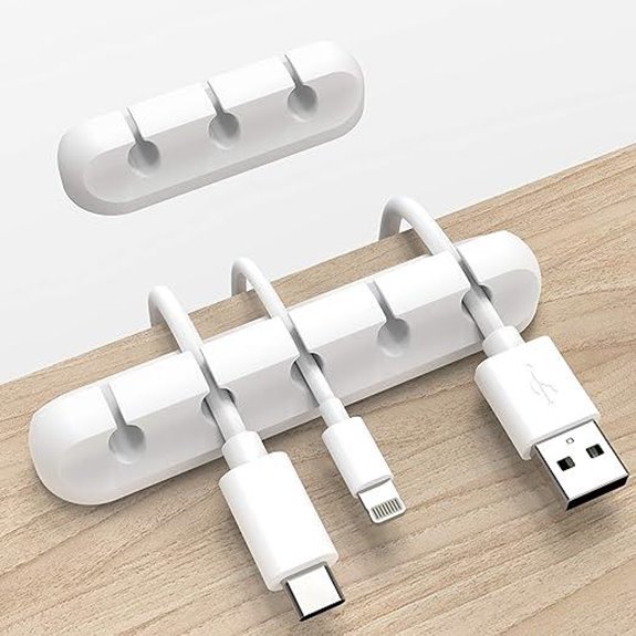 Inchor White Cable Clips 2 Packs Wire Organizer