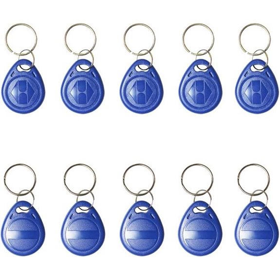ETEKJOY 10 Pcs Writable RFID Key Fobs
